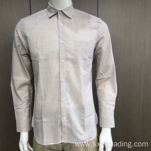 Male solid long sleeve shirt